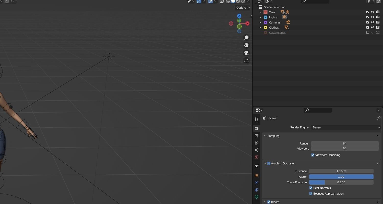 Yara Cartoon Woman Free low-poly 3D model_71