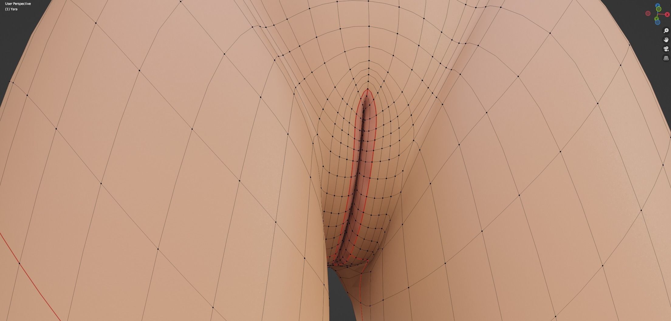 Yara Cartoon Woman Free low-poly 3D model_51