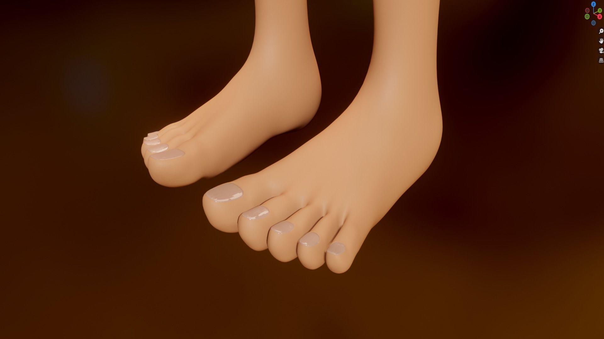 Yara Cartoon Woman Free low-poly 3D model_12