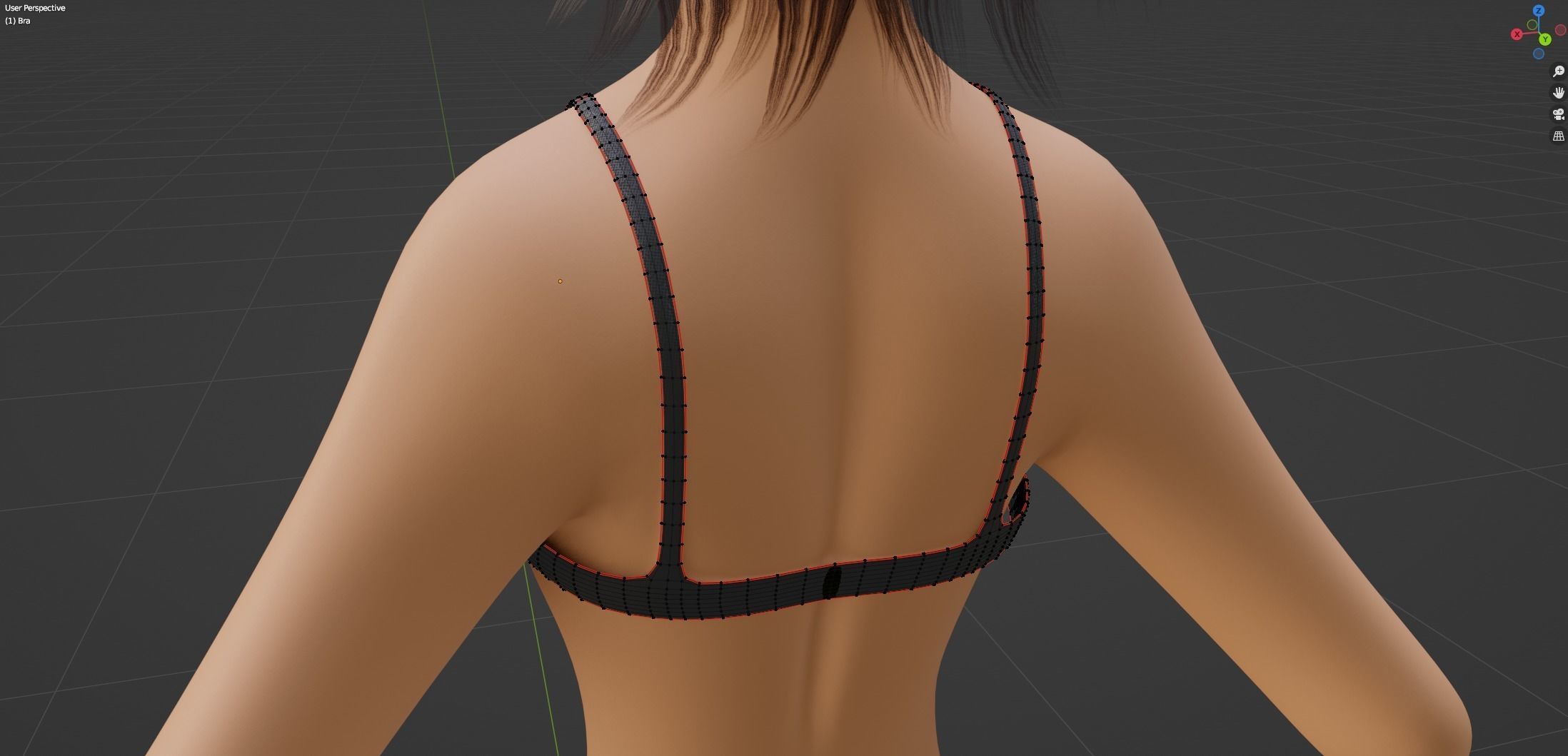 Yara Cartoon Woman Free low-poly 3D model_60