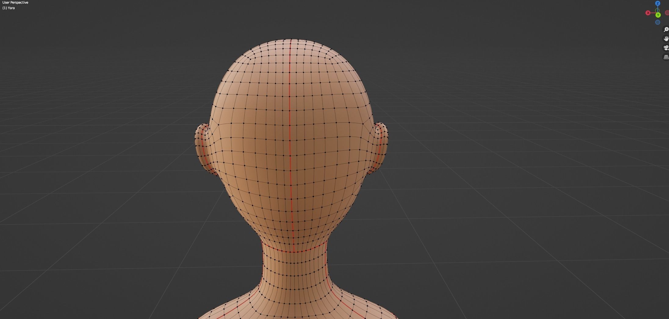 Yara Cartoon Woman Free low-poly 3D model_41