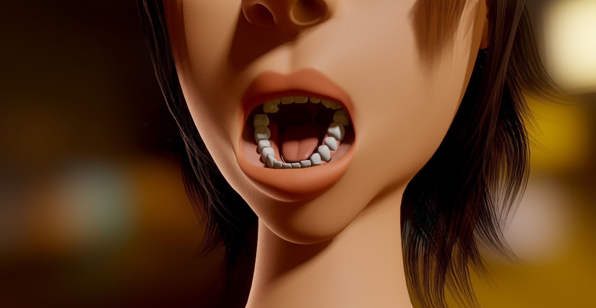 Yara Cartoon Woman Free low-poly 3D model_29