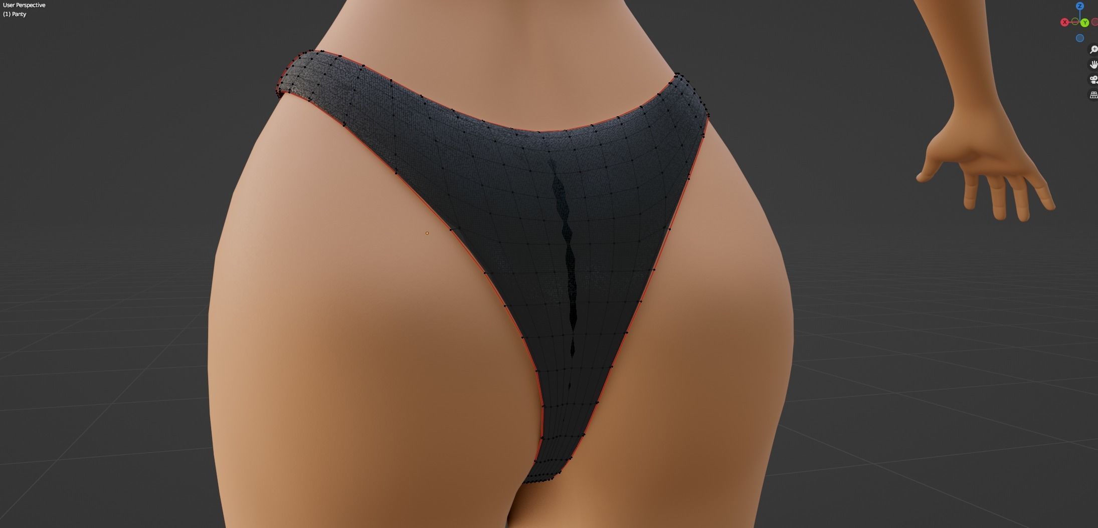 Yara Cartoon Woman Free low-poly 3D model_58