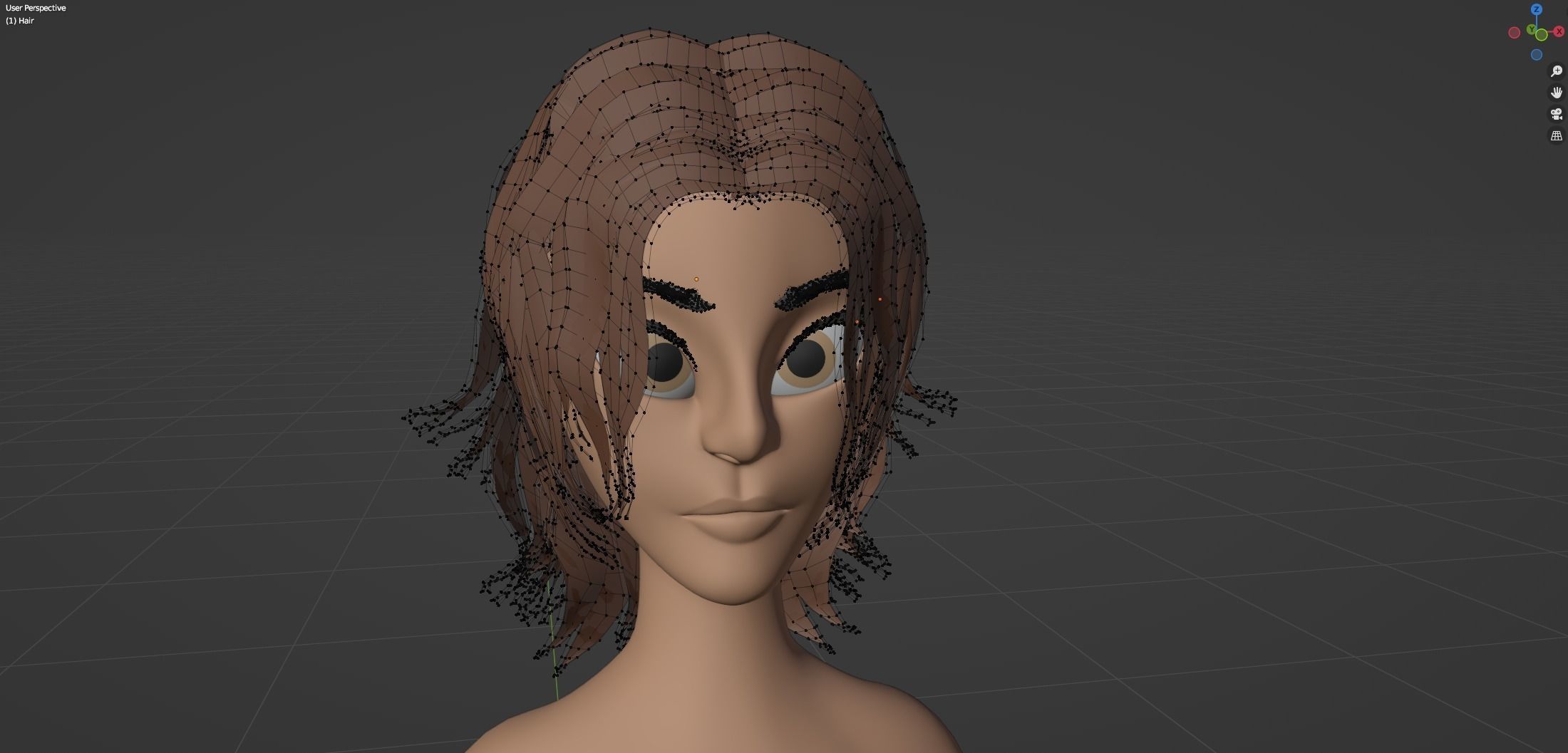 Yara Cartoon Woman Free low-poly 3D model_54