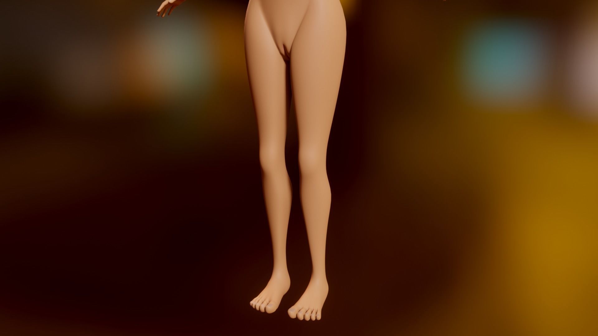 Yara Cartoon Woman Free low-poly 3D model_8