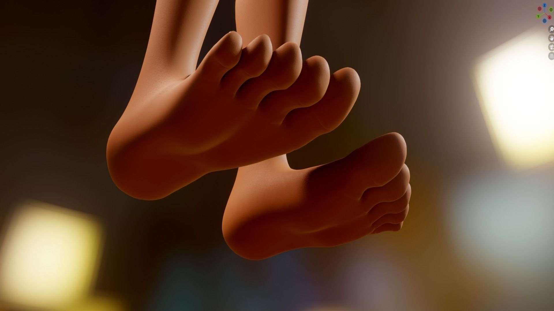 Yara Cartoon Woman Free low-poly 3D model_13