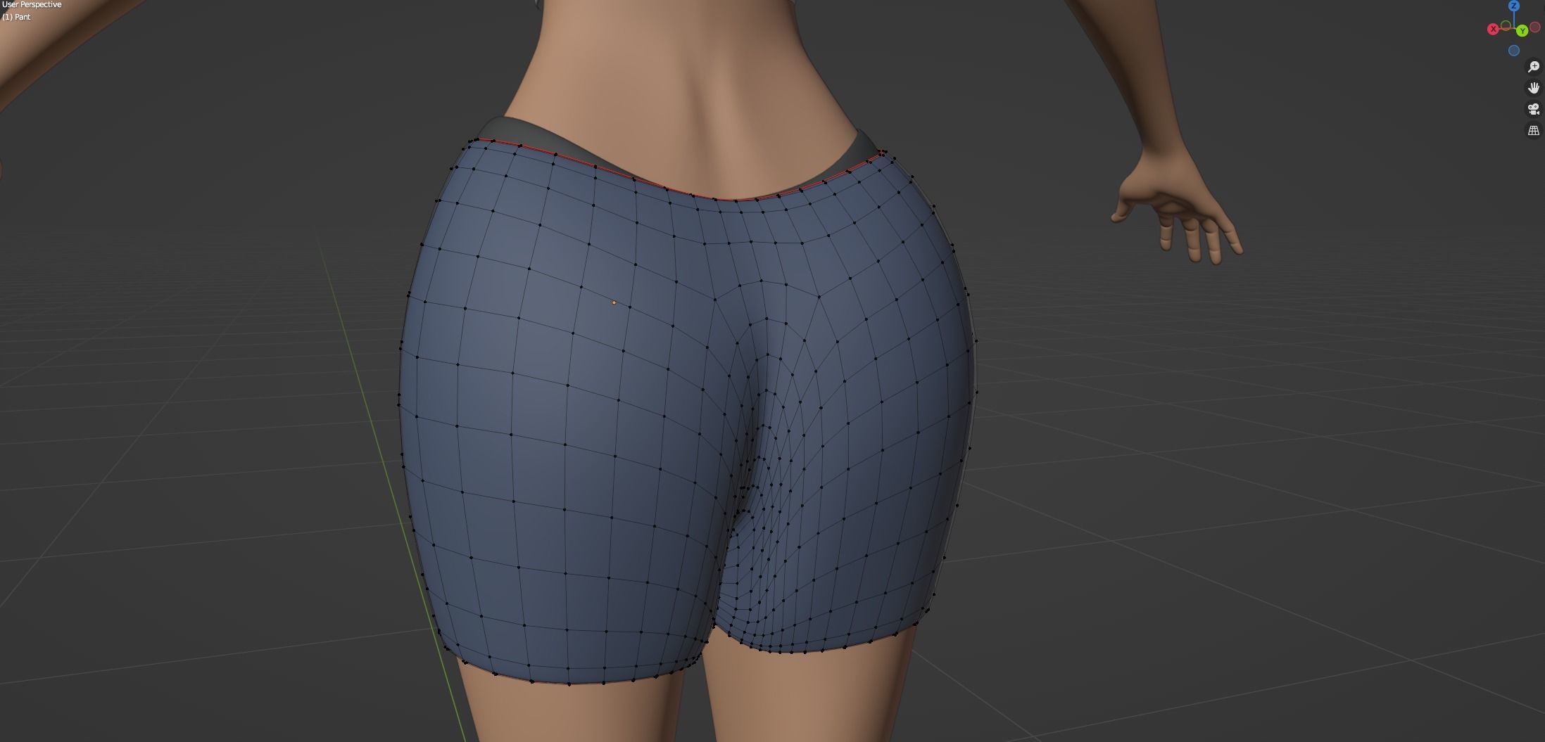 Yara Cartoon Woman Free low-poly 3D model_62