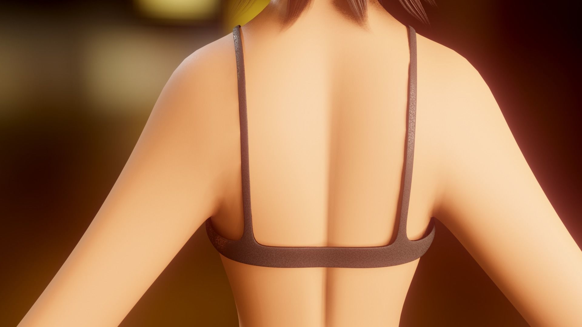 Yara Cartoon Woman Free low-poly 3D model_24