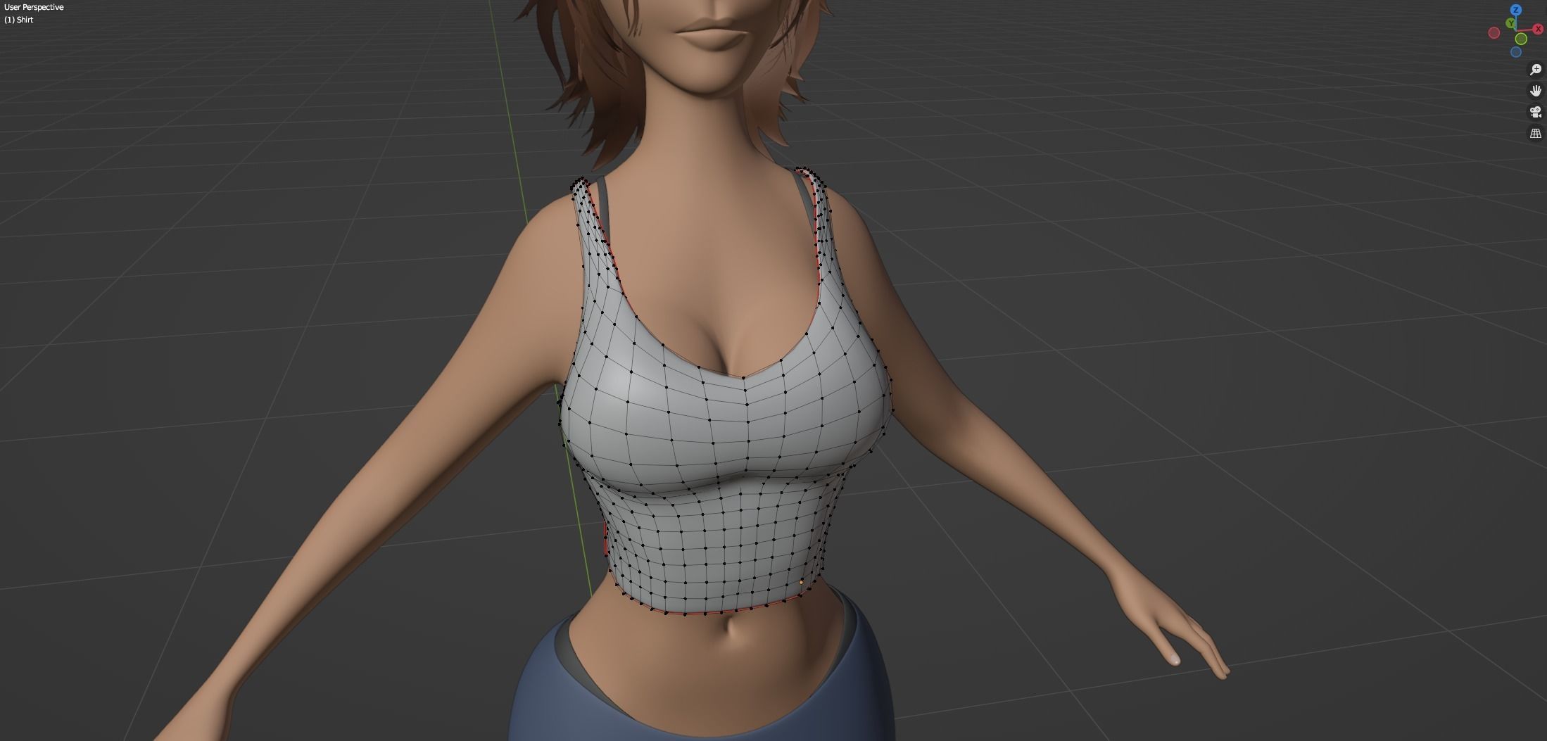 Yara Cartoon Woman Free low-poly 3D model_63