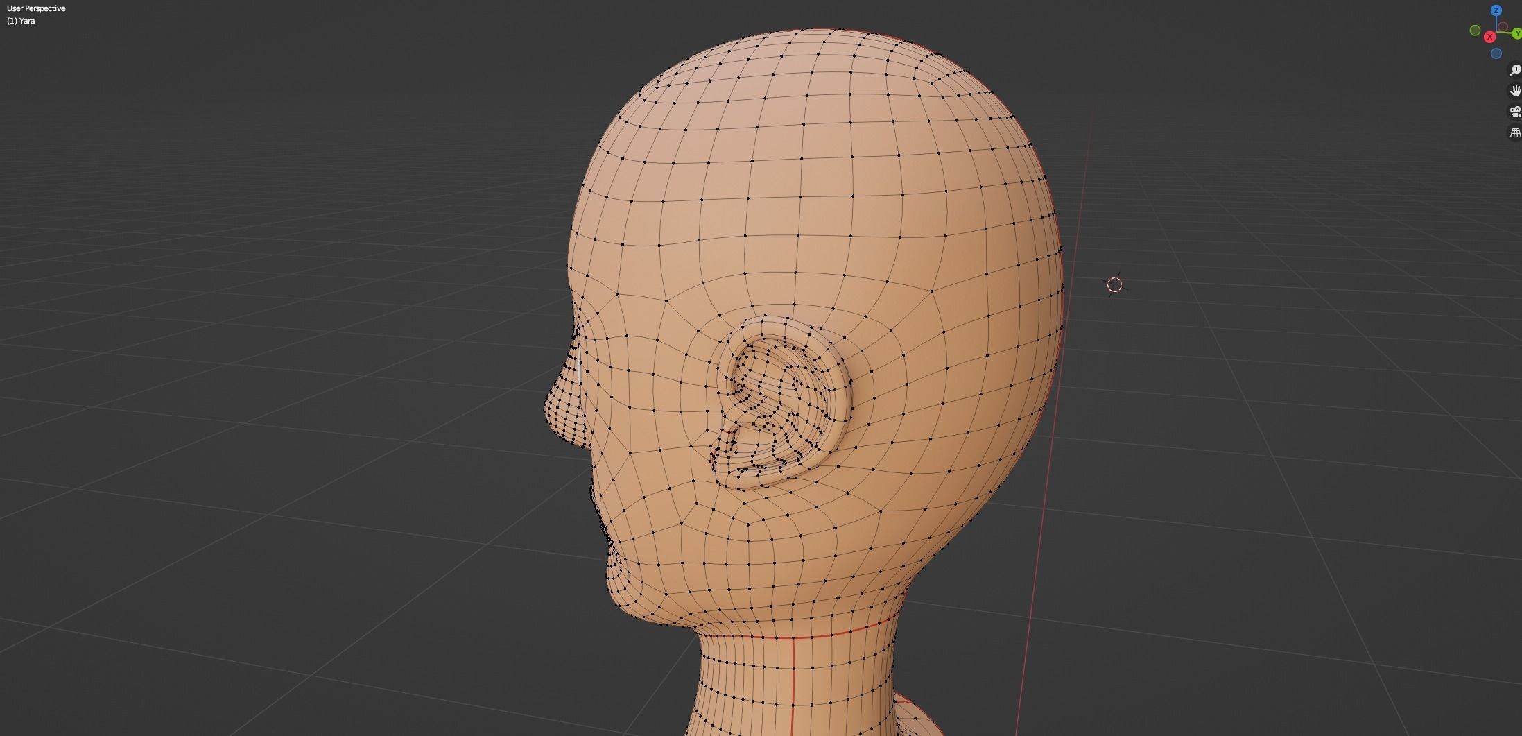 Yara Cartoon Woman Free low-poly 3D model_40