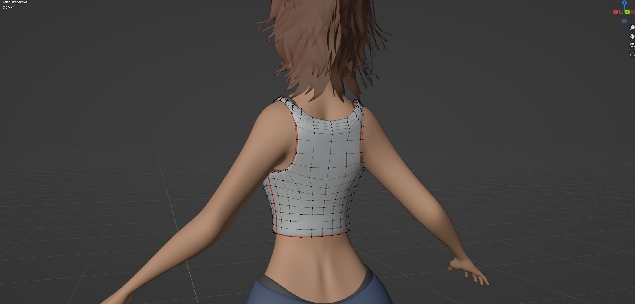 Yara Cartoon Woman Free low-poly 3D model_64