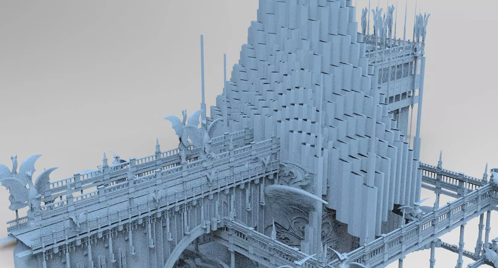 Dark Fire Drake Cathedral Tower Arena 4  3D model_0