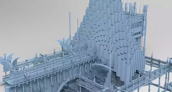 Dark Fire Drake Cathedral Tower Arena 4  3D model