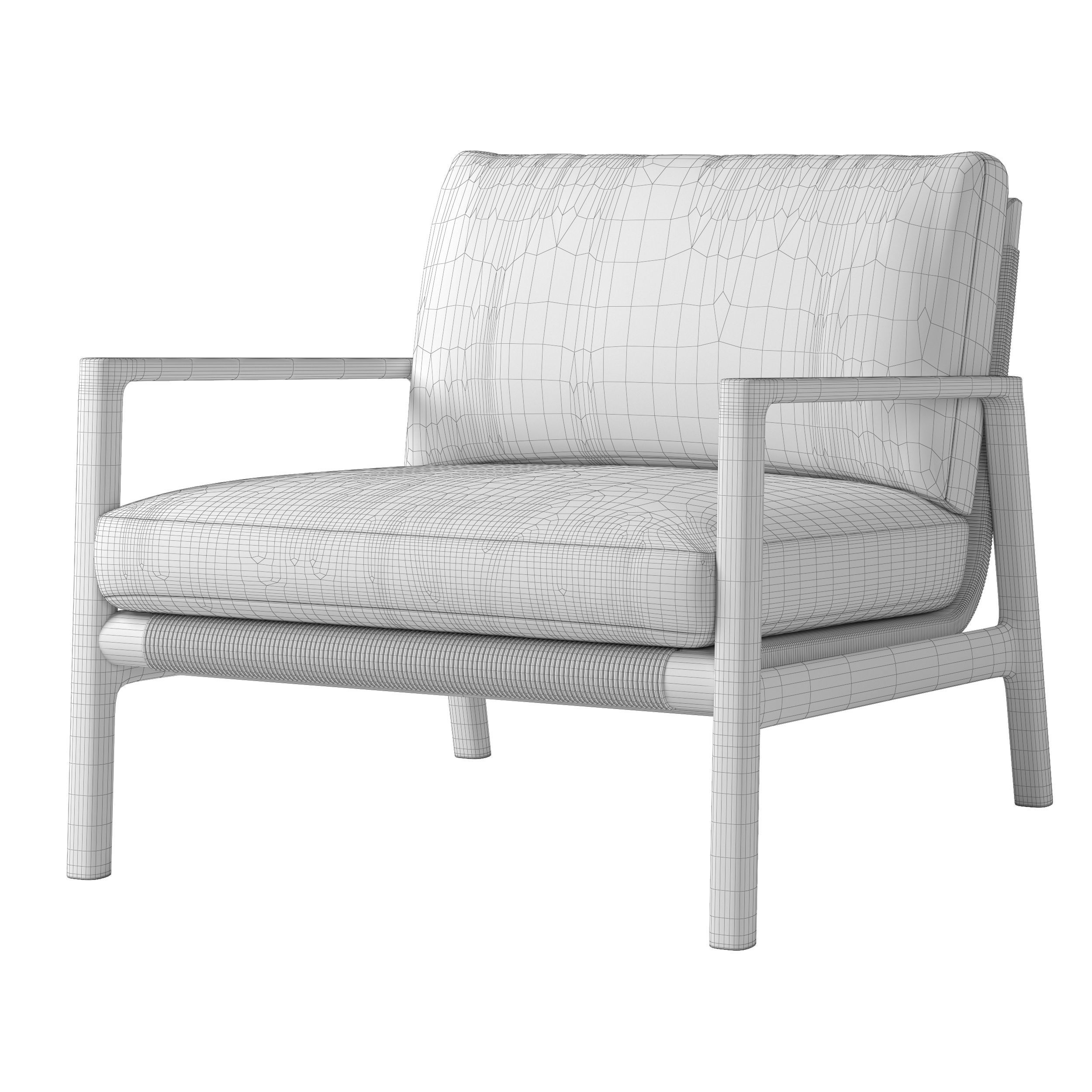 Rh Mesa Lounge Chair Low-poly 3D model_6