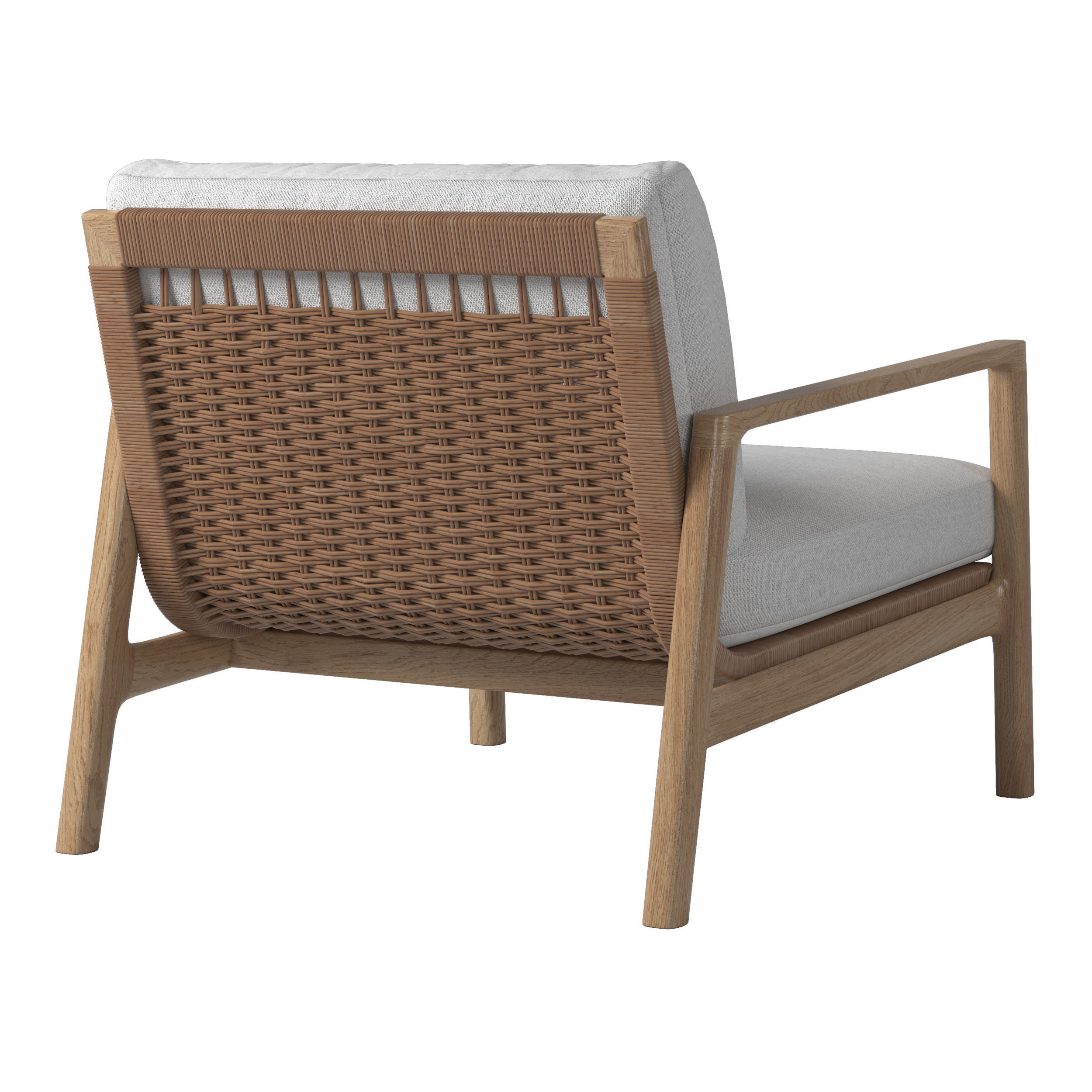 Rh Mesa Lounge Chair Low-poly 3D model_3