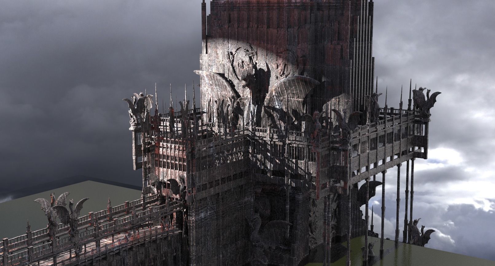 Dark ages Inquisition drake tower 1  3D model_1