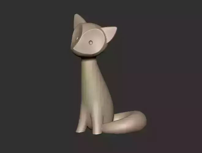 Abstract Fox 3D print model