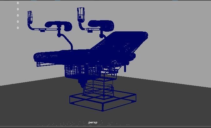Gynecological Examination Table 3D model_3
