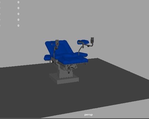 Gynecological Examination Table 3D model_5