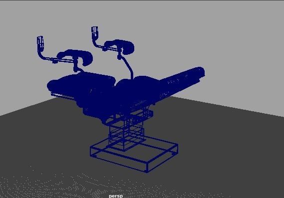 Gynecological Examination Table 3D model_7