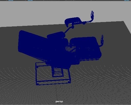 Gynecological Examination Table 3D model_6