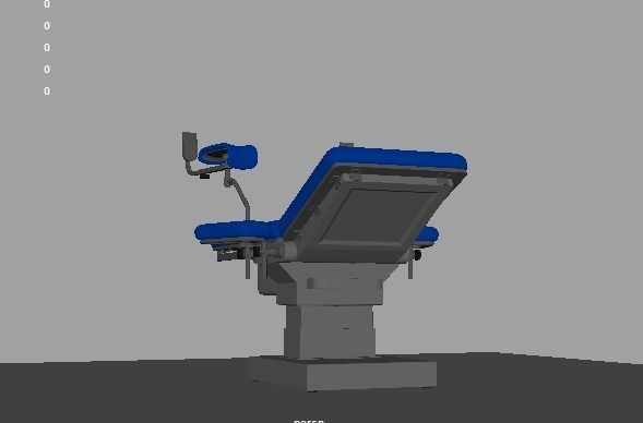 Gynecological Examination Table 3D model_8