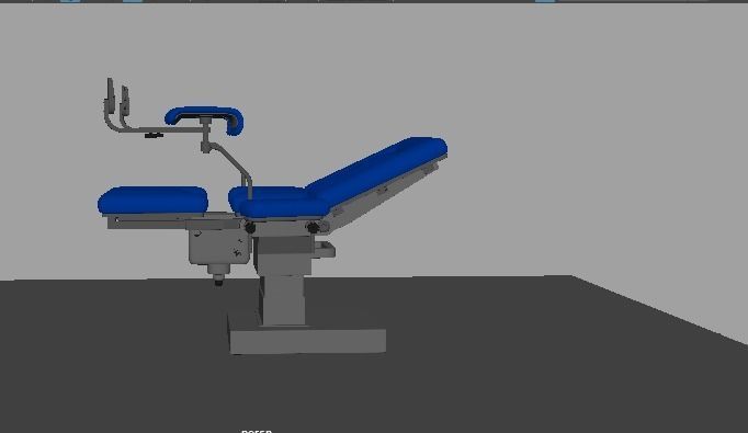 Gynecological Examination Table 3D model_9