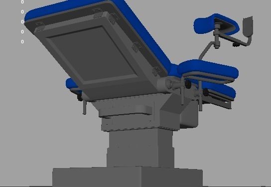 Gynecological Examination Table 3D model_13