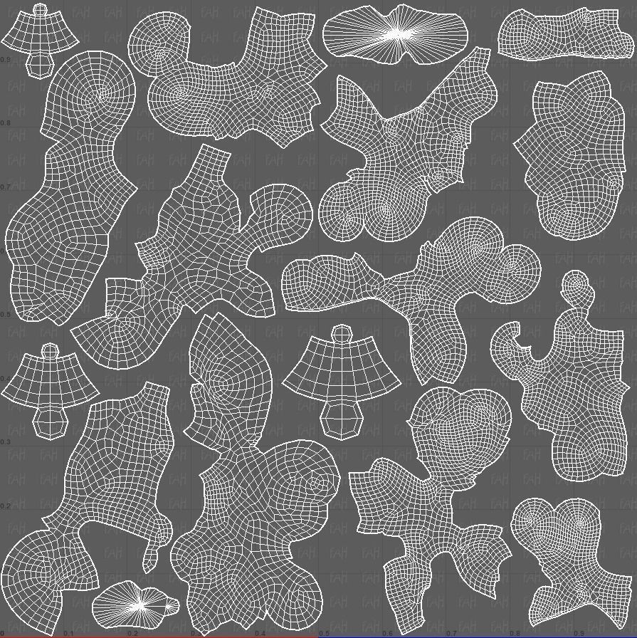 Trees Cartoon V36 Low-poly 3D model_45