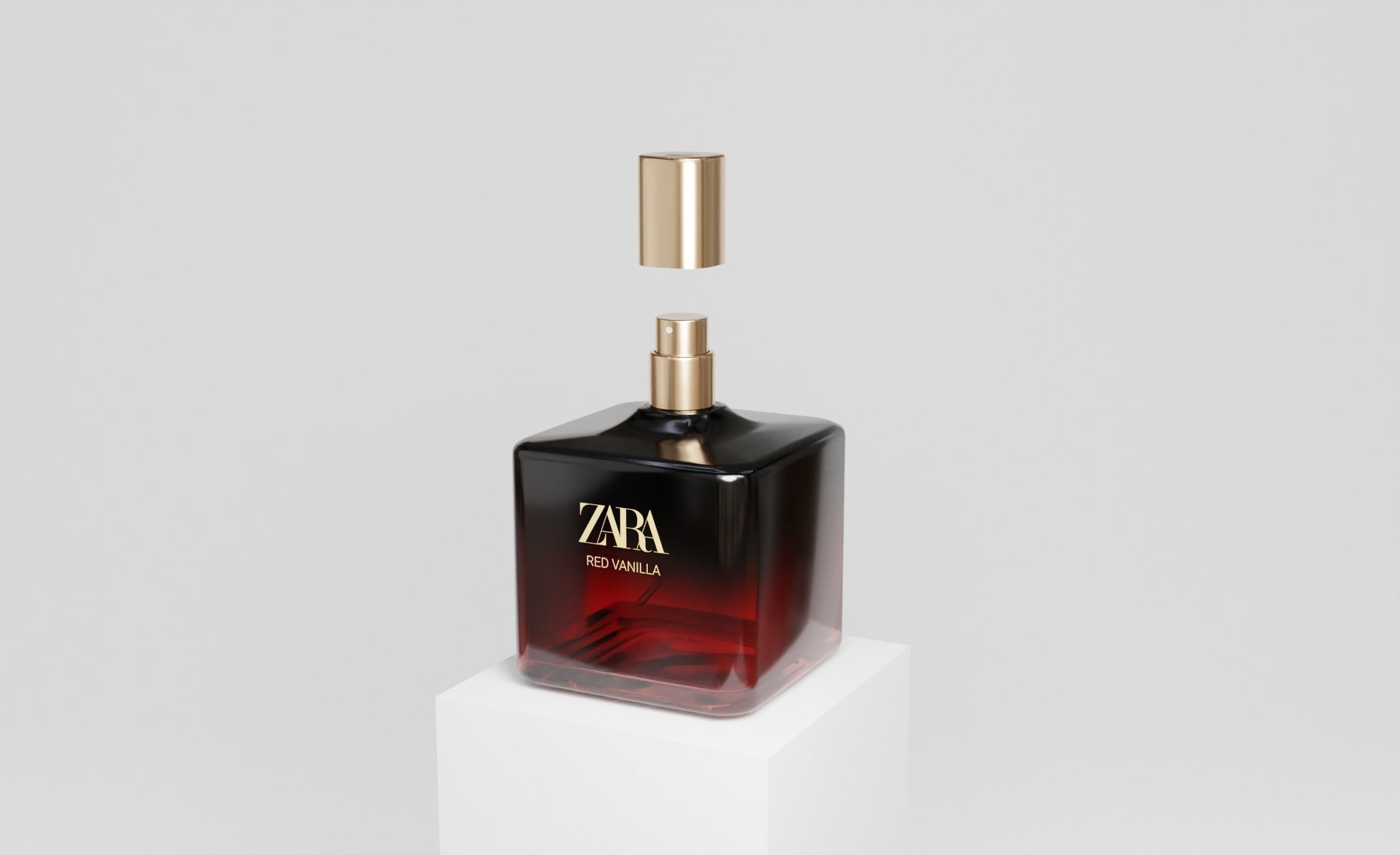 Glass Spray Zara Perfume Bottles Low-poly 3D model_2