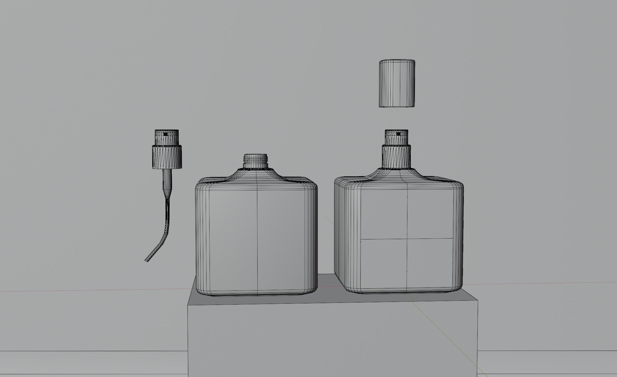 Glass Spray Zara Perfume Bottles Low-poly 3D model_7