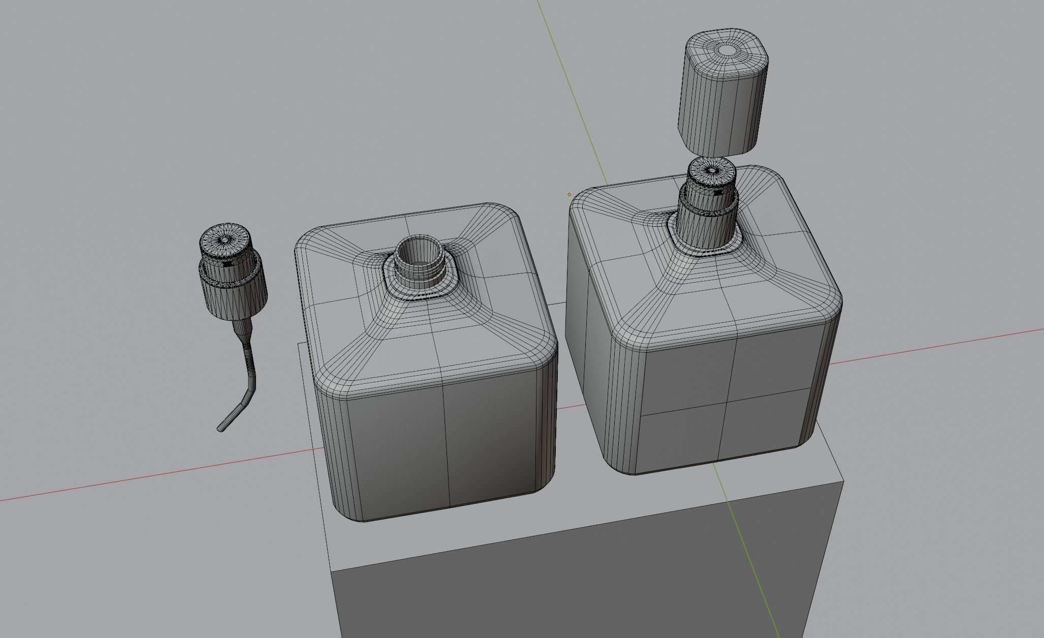 Glass Spray Zara Perfume Bottles Low-poly 3D model_8