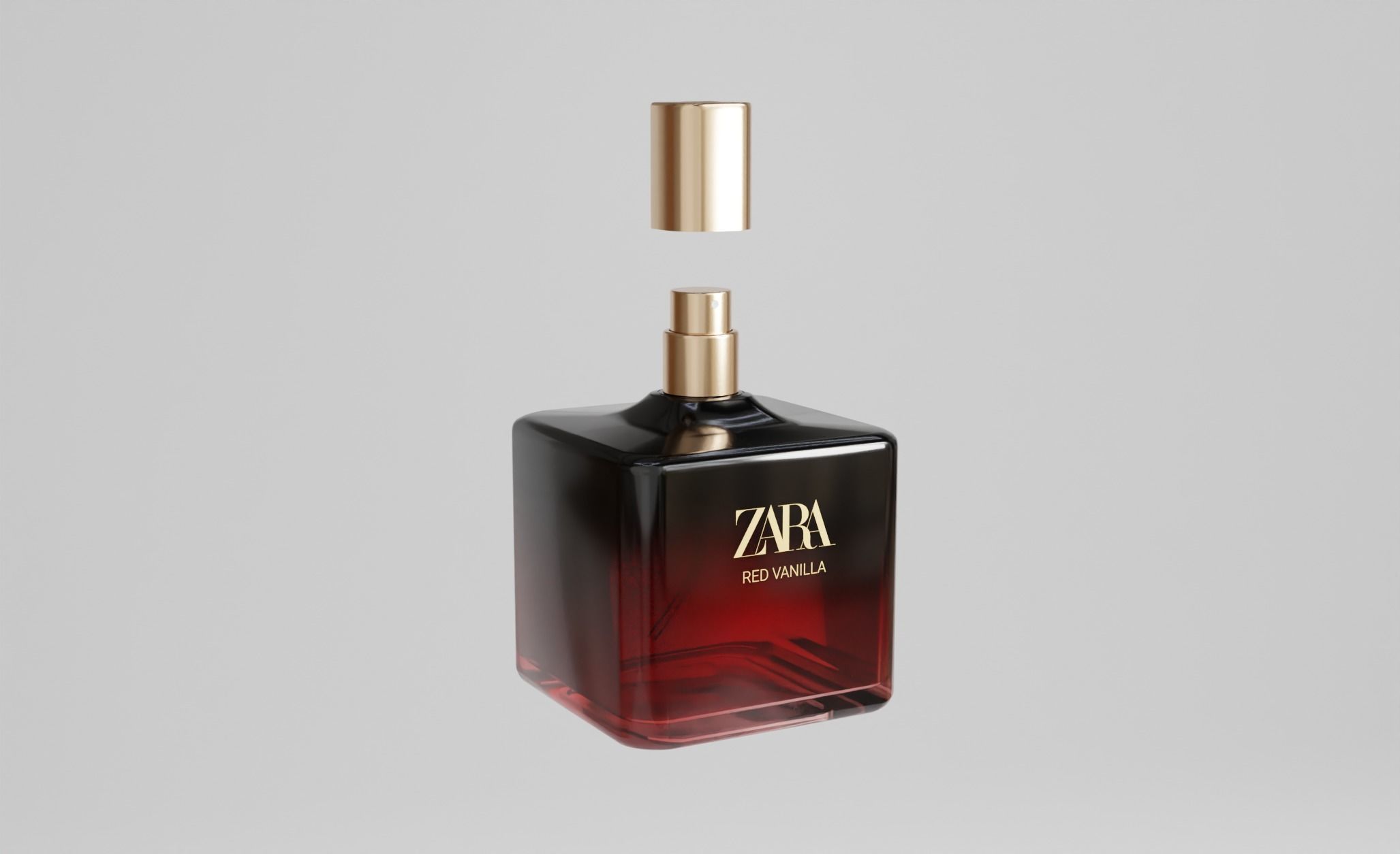 Glass Spray Zara Perfume Bottles Low-poly 3D model_1