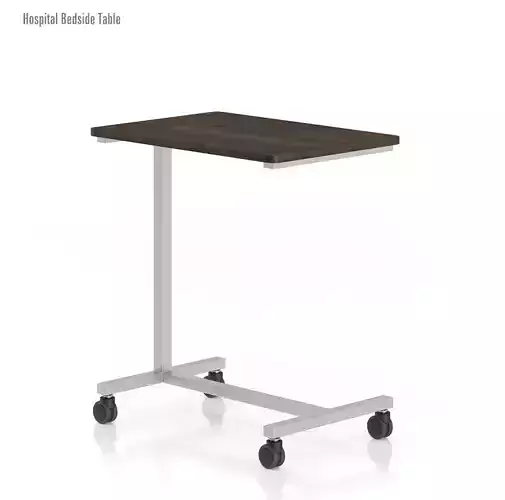  Hospital Bedside Table 3D model