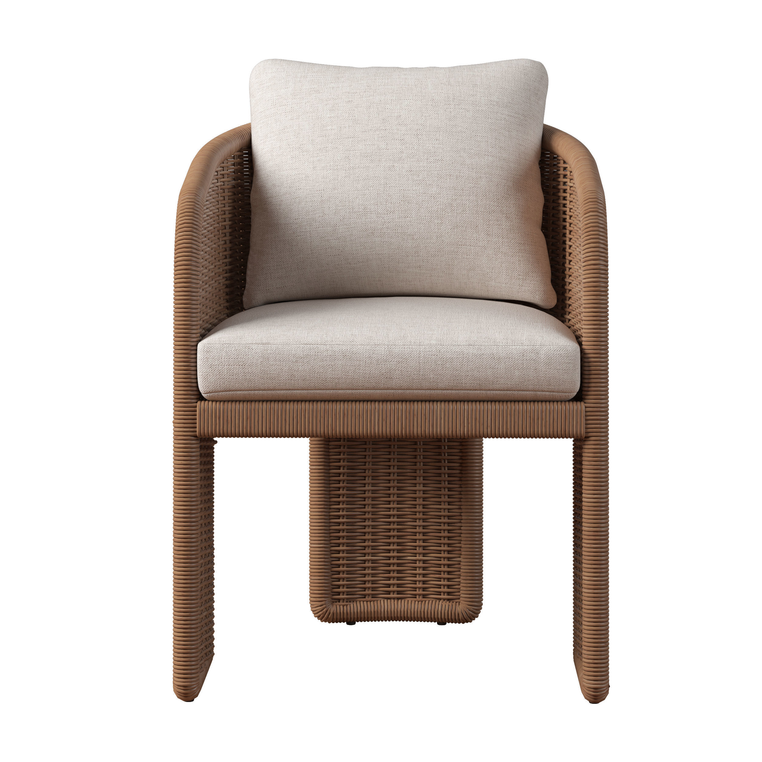 RH LA PAZ DINING CHAIR Low-poly 3D model_1