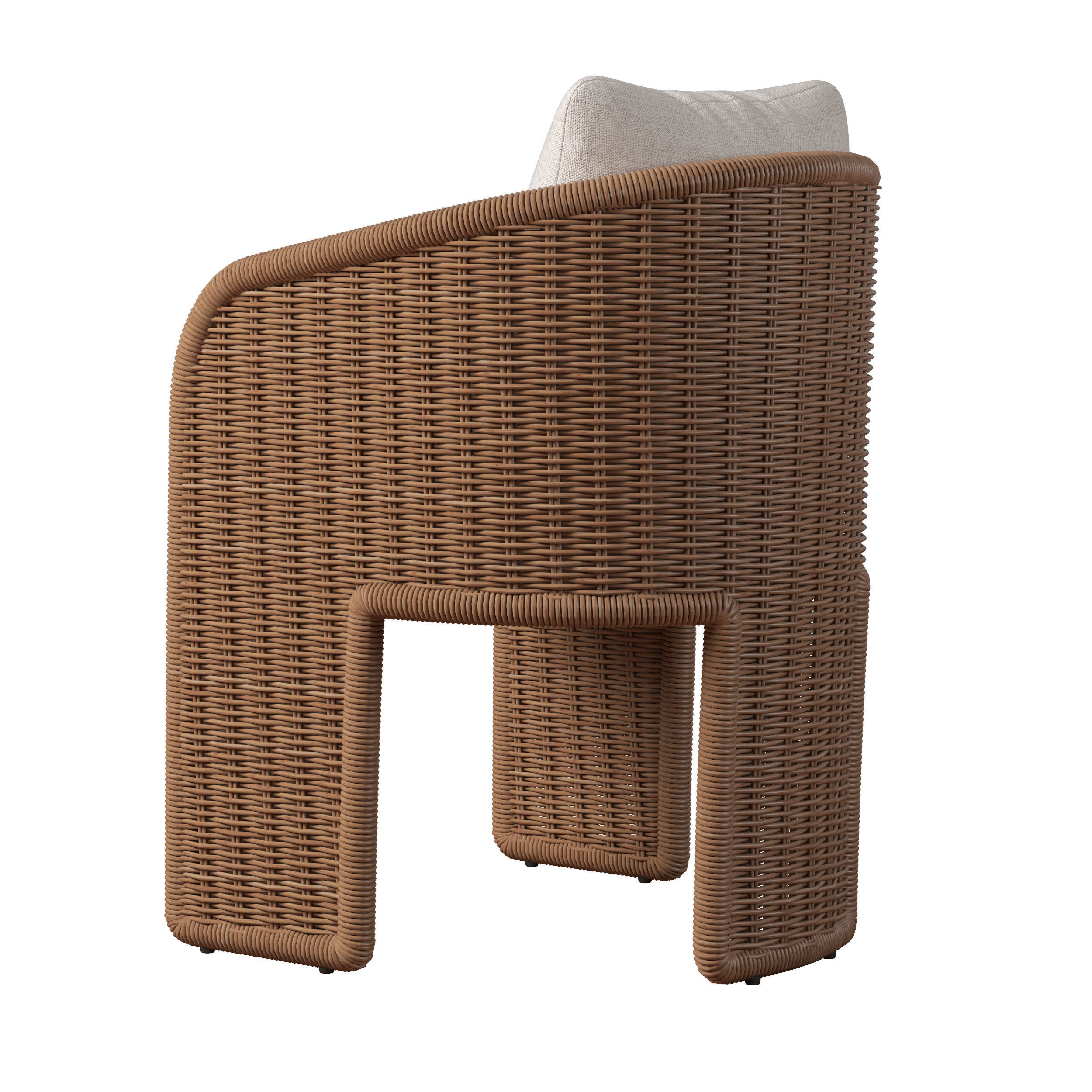 RH LA PAZ DINING CHAIR Low-poly 3D model_5