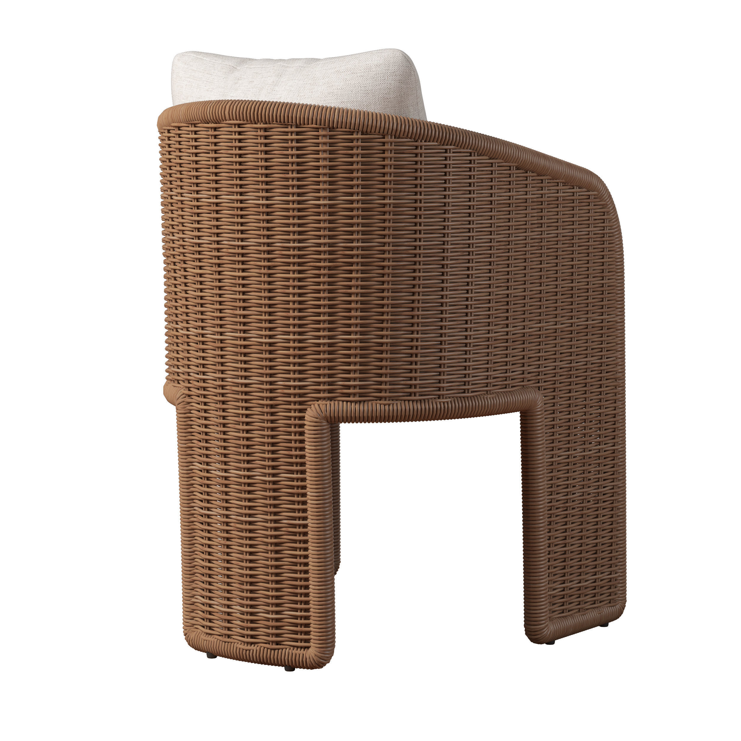 RH LA PAZ DINING CHAIR Low-poly 3D model_4