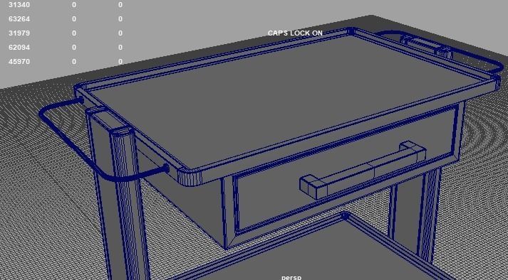  Hospital Table 3D model_15