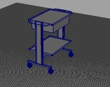  Hospital Table 3D model_6