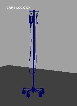 IV Pole 3D model_4