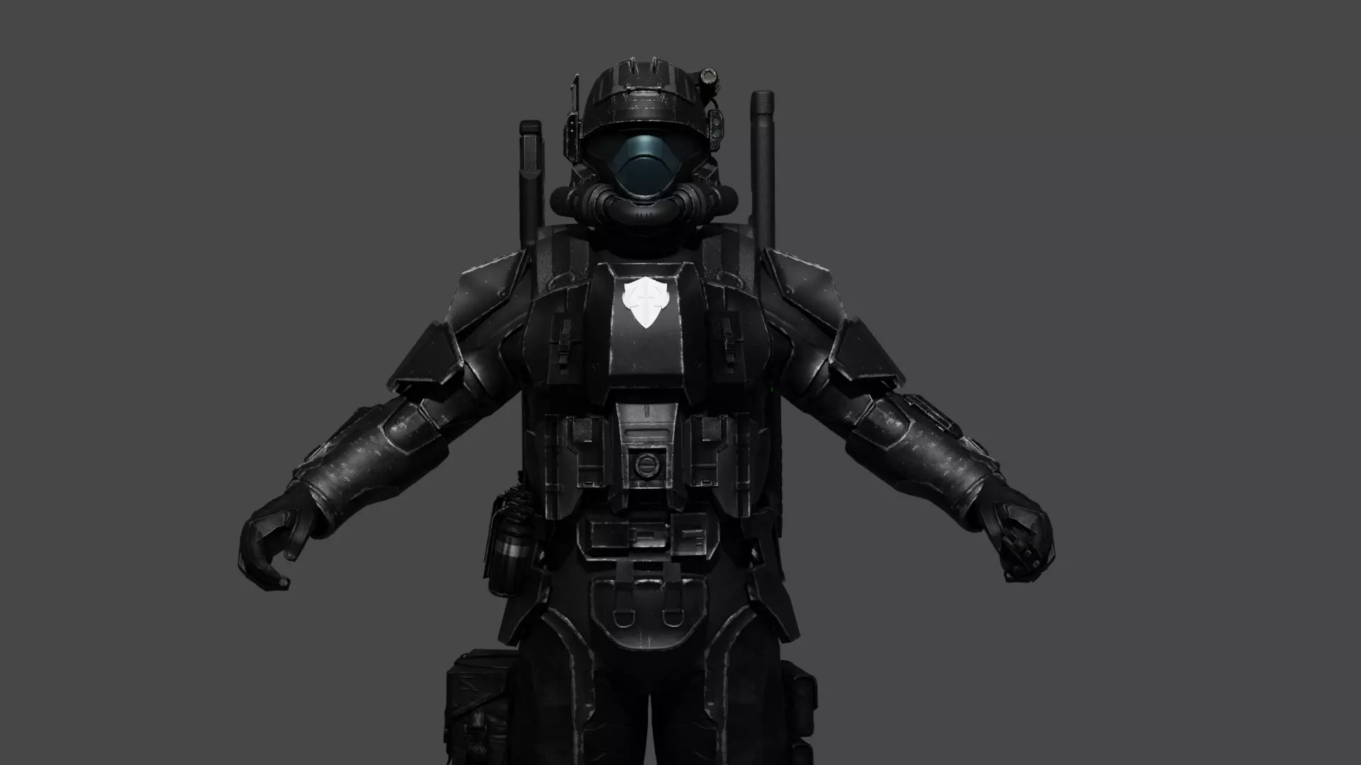 orbital drop shock trooper ODST 3D model