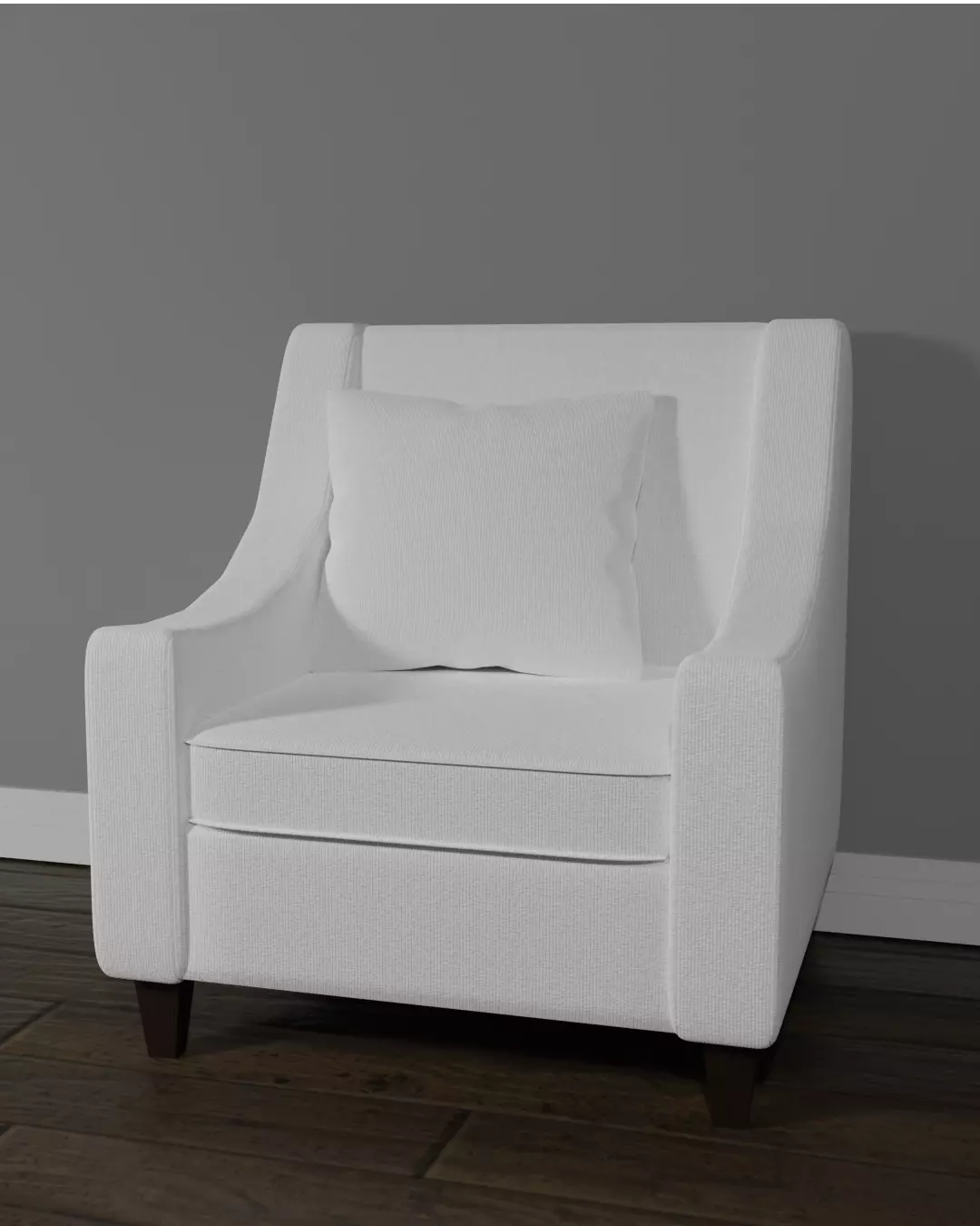 Gray Arm Chair 3D model