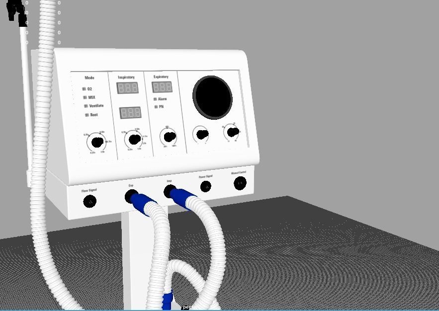 Medical Ventilator 3D model_2
