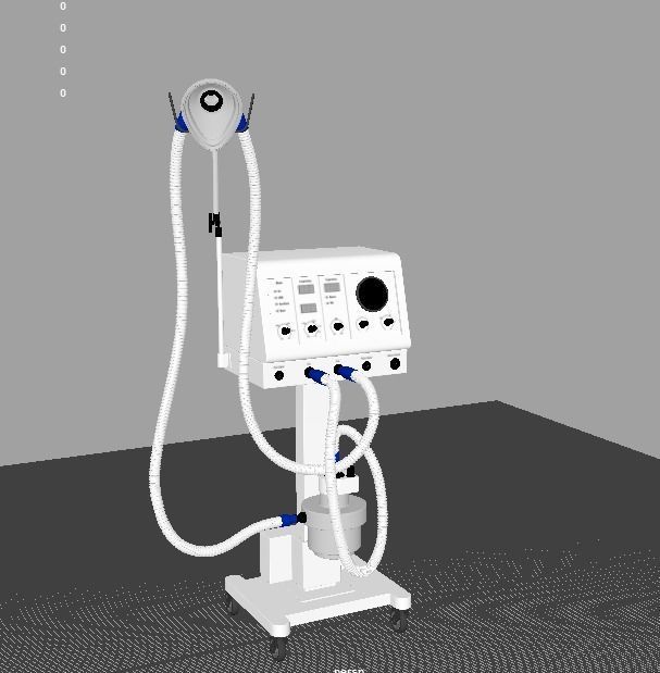 Medical Ventilator 3D model_7