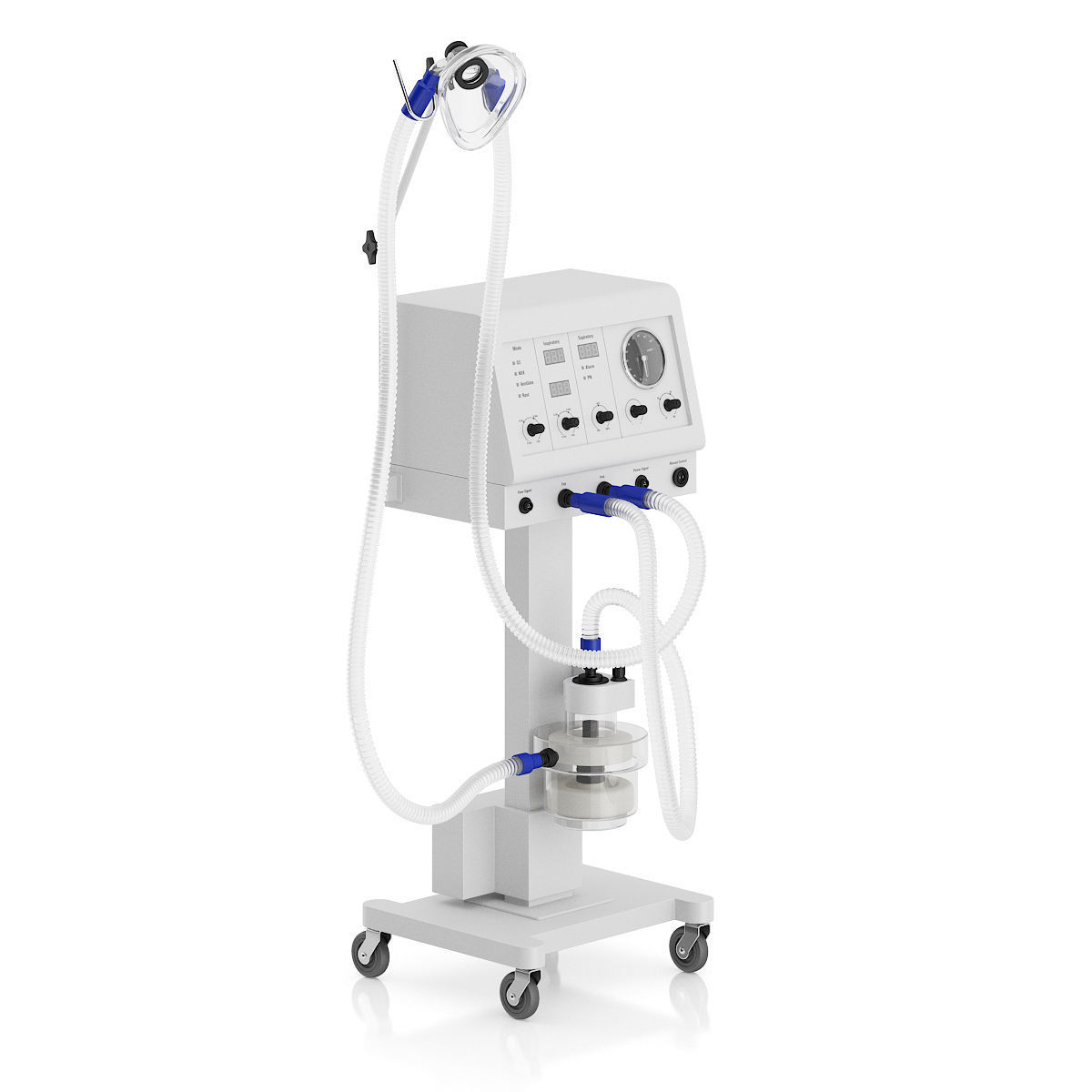 Medical Ventilator 3D model_1