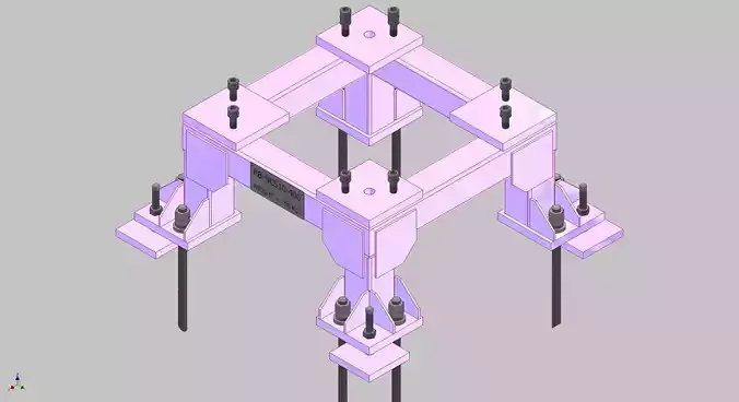 26394-Base for robot NACHI-NC510-Hight 400