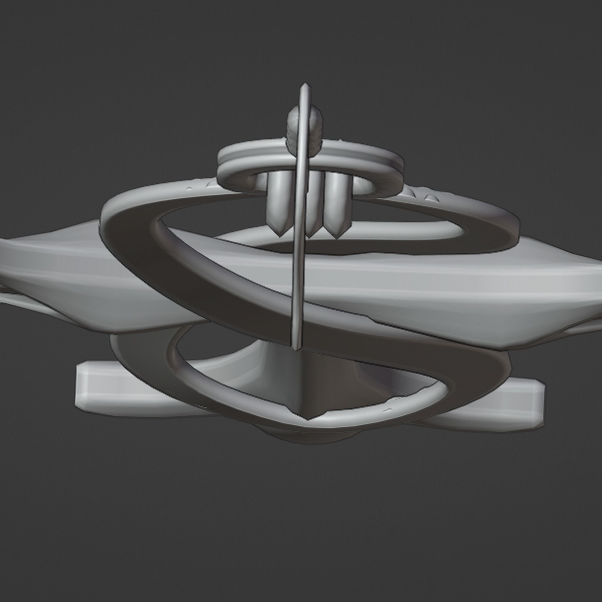 Ankh earrings 3D model_5