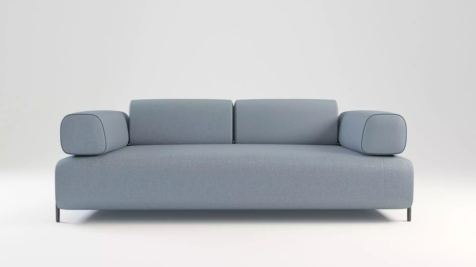 Compo sofa Low-poly 3D model_0