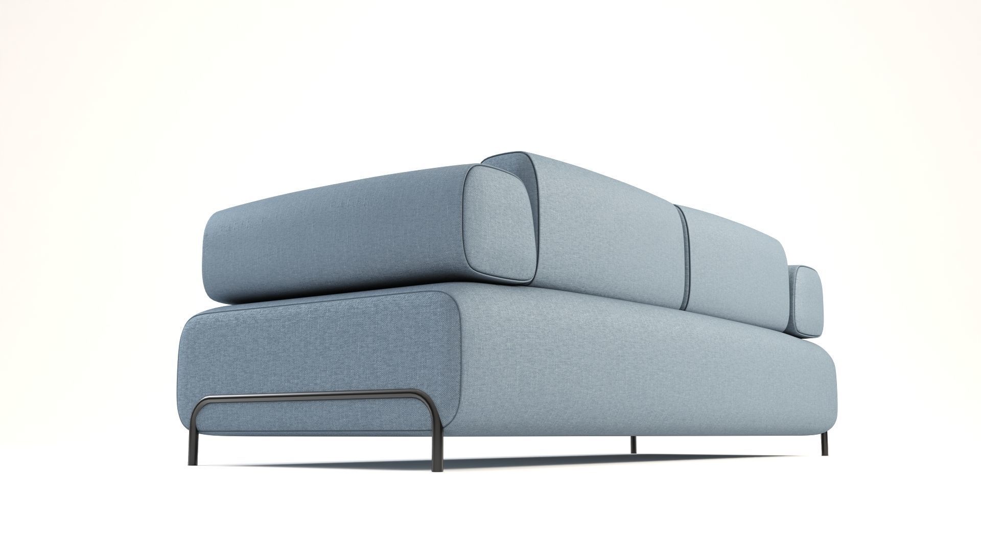 Compo sofa Low-poly 3D model_11