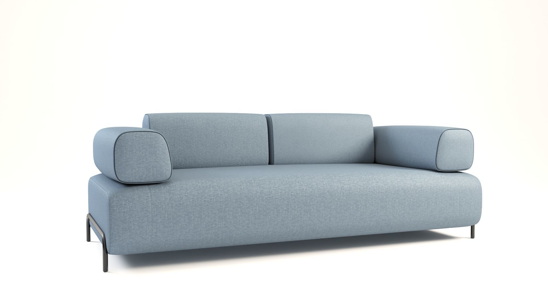 Compo sofa Low-poly 3D model_19